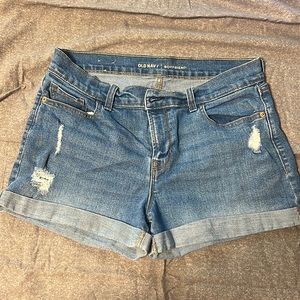 Old navy blue Jean shorts
